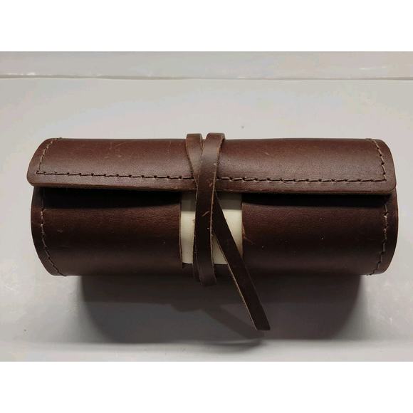 Rustico Saddle Leather Sidekick Organizer Bag Roll - Picture 1 of 8